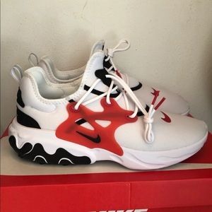 Nike React Presto white/black-university red